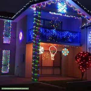 Christmas Light display at 46 Rollston Street, Amaroo