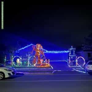 Christmas Light display at 25 Trailblazer Drive, Undullah