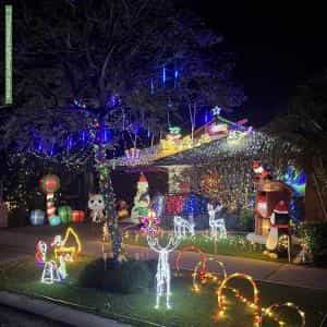 Christmas Light display at 128 Pannage Way, Brabham
