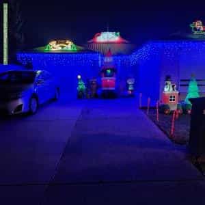 Christmas Light display at 34 Coogee Avenue, Paralowie