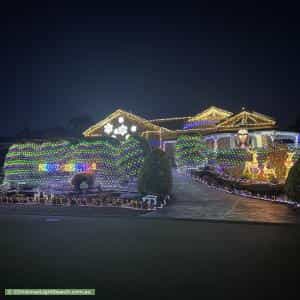 Christmas Light display at 18 Grandview Place, Blakeview