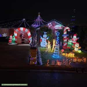 Christmas Light display at 123 Beckham Rise, Craigmore