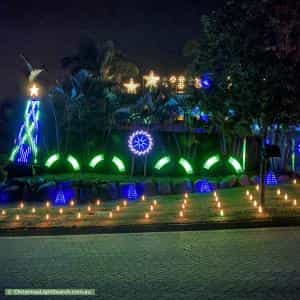 Christmas Light display at 4 Burwick Close, Middle Park