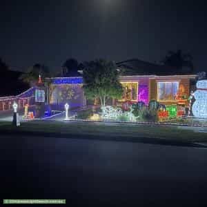 Christmas Light display at 47 Taupo Crescent, Rowville