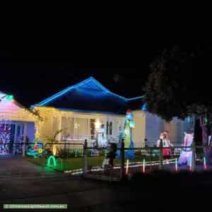 Christmas Light display at 8 Lionel Crescent, Croydon