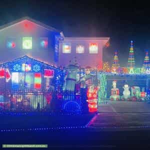 Christmas Light display at 62 Stockholm Avenue, Hassall Grove