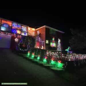 Christmas Light display at 25 Jackson Crescent, Pennant Hills