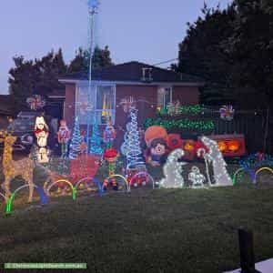 Christmas Light display at 16 Dennis Street, Ermington