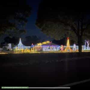 Christmas Light display at 69-71 Border Crescent, New Beith