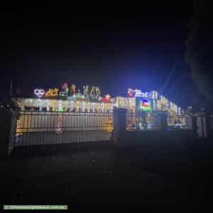 Christmas Light display at 13 Sharp Street, Northcote