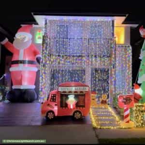 Christmas Light display at 18 Hazelton Street, Austral