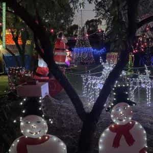 Christmas Light display at 279 Canning Road, Walliston