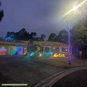 Christmas Light display at 17 Honeysuckle Court, Cranbourne North