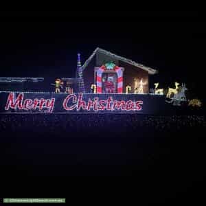 Christmas Light display at 17 Debenham Way, Hillarys