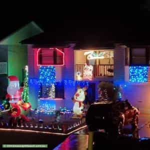 Christmas Light display at 38 Bradley Road, South Windsor