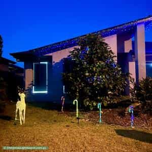 Christmas Light display at 10 Alesana Drive, Bellbird Park