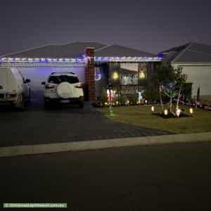 Christmas Light display at 68 Tasman Crescent, Mandogalup