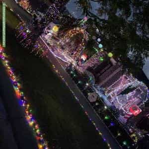Christmas Light display at  Belvedere Drive, Pakenham