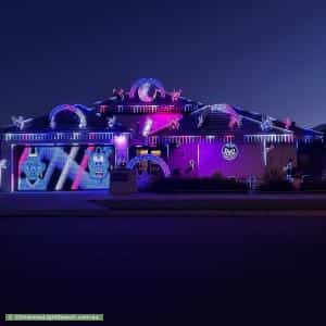Christmas Light display at 15 Solaia Loop, Woodvale