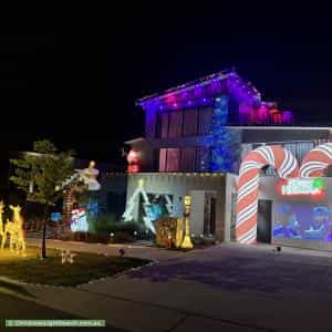 Christmas Light display at 70 Thwaites Crescent, Wright