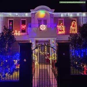 Christmas Light display at 11 Woodhouse Road, Doncaster East