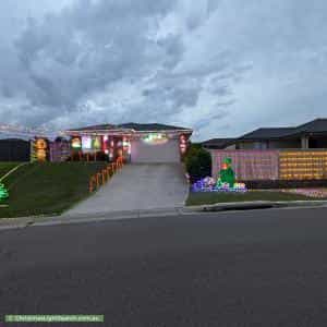 Christmas Light display at 54 Belyando Crescent, Blue Haven