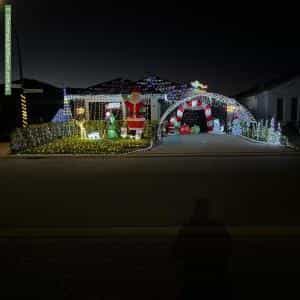 Christmas Light display at 49 Mataro Drive, Dayton