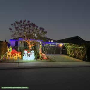 Christmas Light display at 57 Ambersun Avenue, Brabham