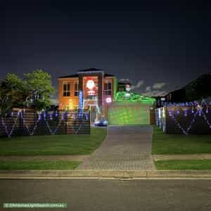 Christmas Light display at 41 Cribb Road, Carindale