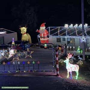 Christmas Light display at 120 Snug Tiers Road, Snug