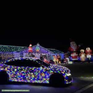 Christmas Light display at 32 Cordia Street, Algester