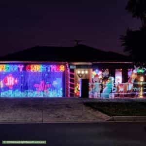 Christmas Light display at 54 Brush Road, Epping