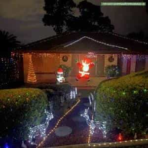 Christmas Light display at 6 Albion Street, Ridgehaven