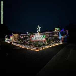 Christmas Light display at 8 McCullock Place, Kambah