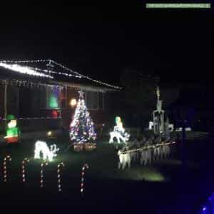 Christmas Light display at 44 Warrendine Street, Orange