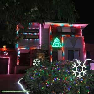 Christmas Light display at 11 Morrison Court, Mount Waverley