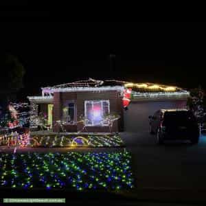 Christmas Light display at 6 Ardeche Lane, Marshall