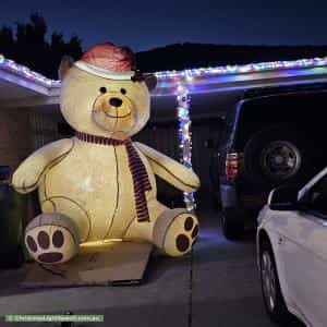 Christmas Light display at 9 Corsair Close, Port Kennedy