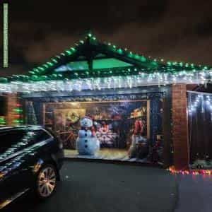 Christmas Light display at 30 Scarborough Avenue, Cranbourne West