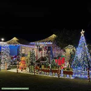 Christmas Light display at 22 Hargreaves Road, Coolbellup