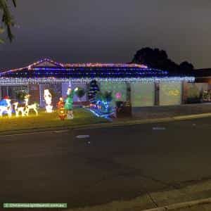 Christmas Light display at 24 Talladira Way, Woodcroft