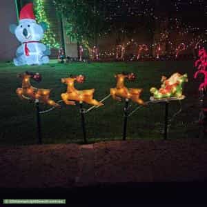 Christmas Light display at 75 Benalla Crescent, Byford