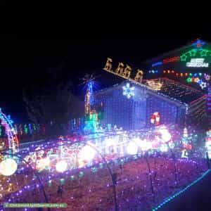 Christmas Light display at 36 Orion Street, Vermont