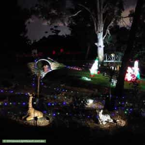 Christmas Light display at 23 Chowilla Street, Eden Hills