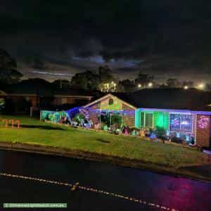 Christmas Light display at 71 Eileen Grove, Woori Yallock