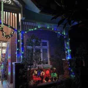 Christmas Light display at 54 Glass Street, Essendon