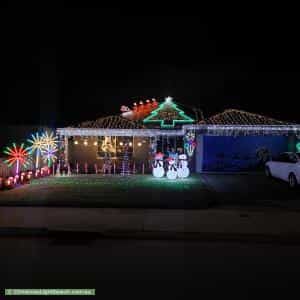 Christmas Light display at 32 Goldsbrough Entrance, Helena Valley