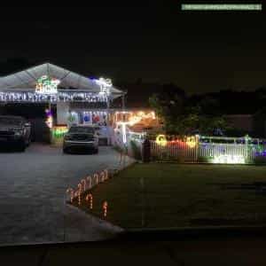 Christmas Light display at 10 Crabtree Way, Medina
