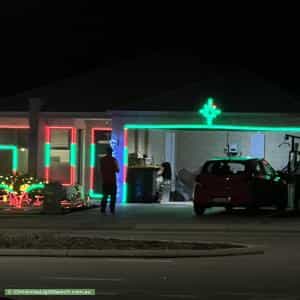 Christmas Light display at 30 Roulettes Parade, Clarkson