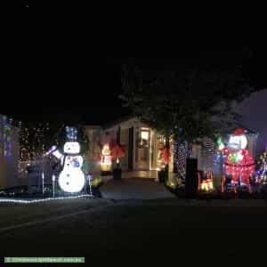 Christmas Light display at 37 Richter Close, Fadden